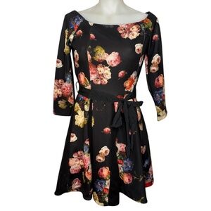 Italian Floral Scuba Dress